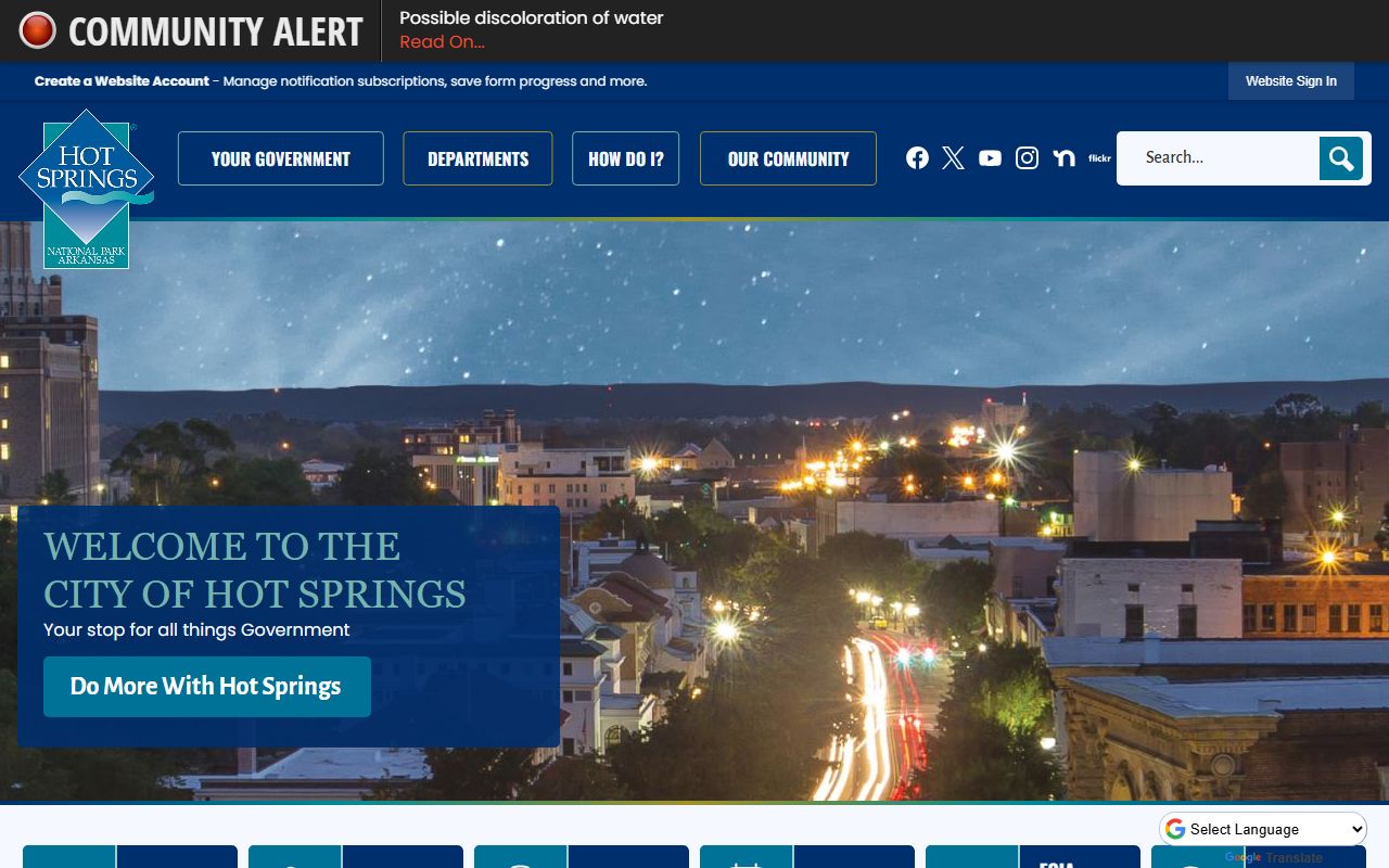 Hot Springs People Search via City of Hot Springs portal