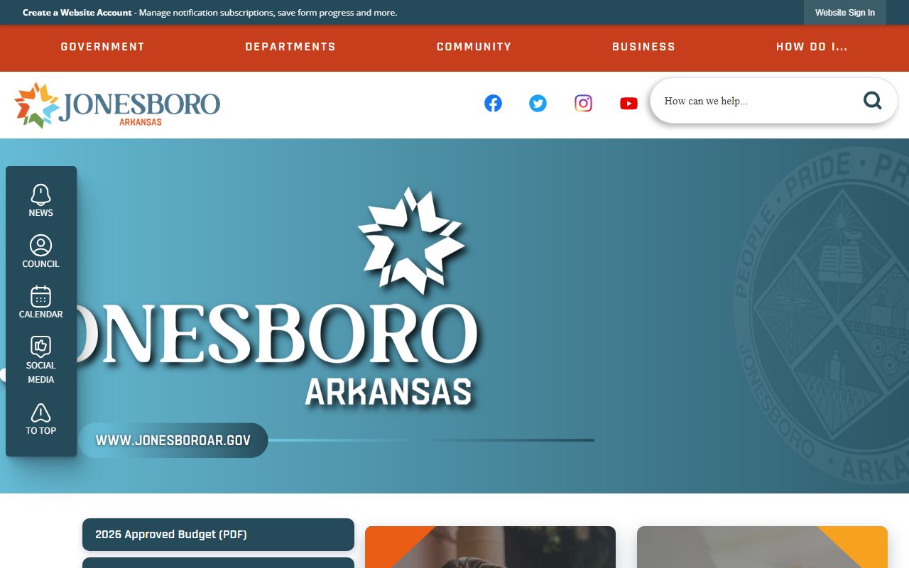 Jonesboro People Search via City of Jonesboro official portal
