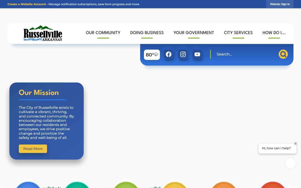 Russellville People Search via City of Russellville site