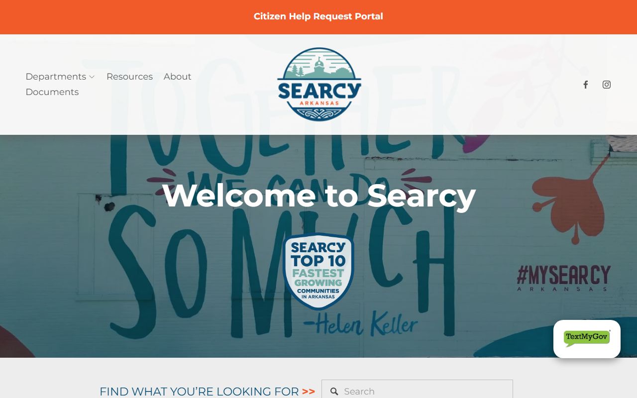 Searcy People Search via City of Searcy portal