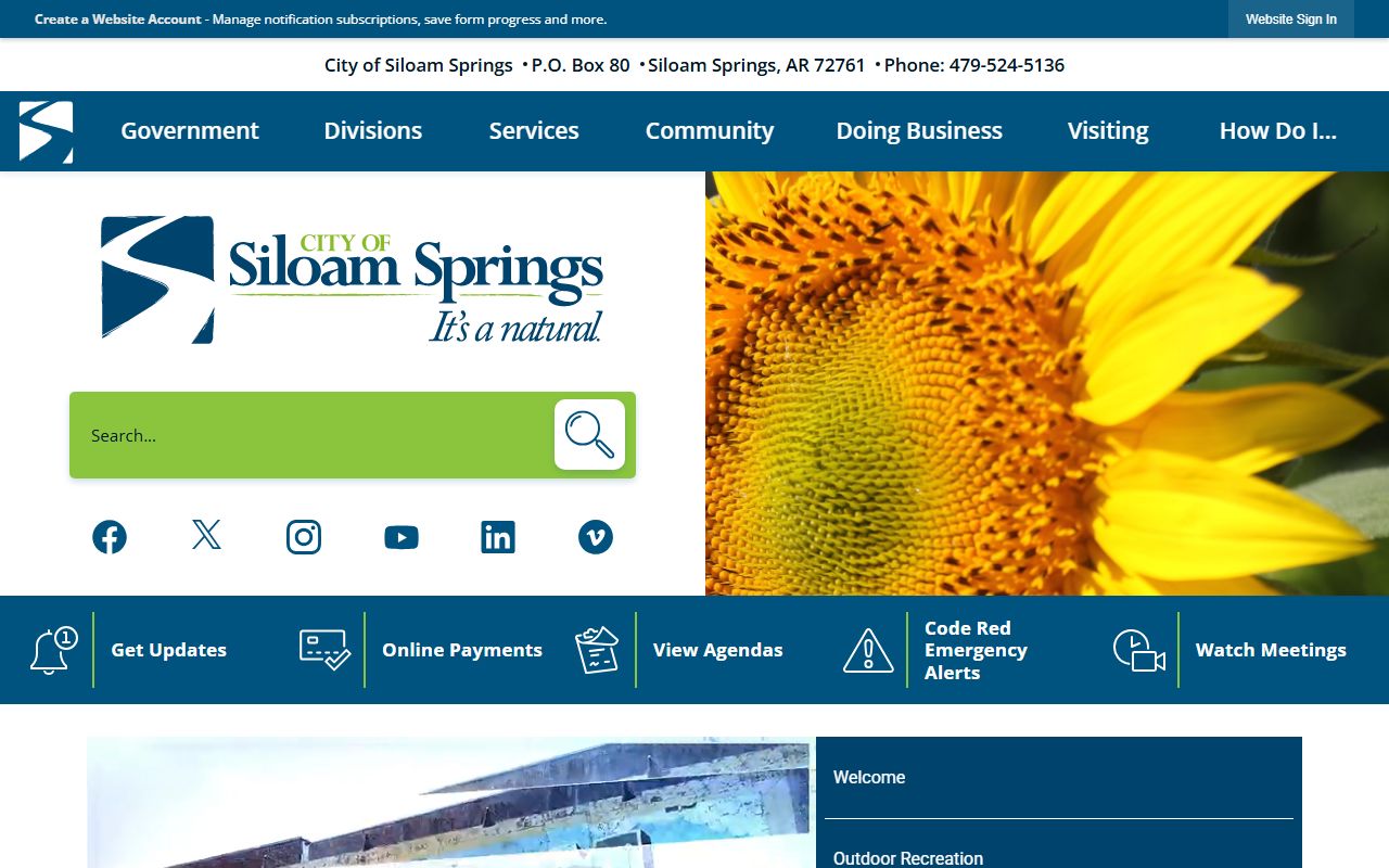 Siloam Springs People Search via City of Siloam Springs official portal