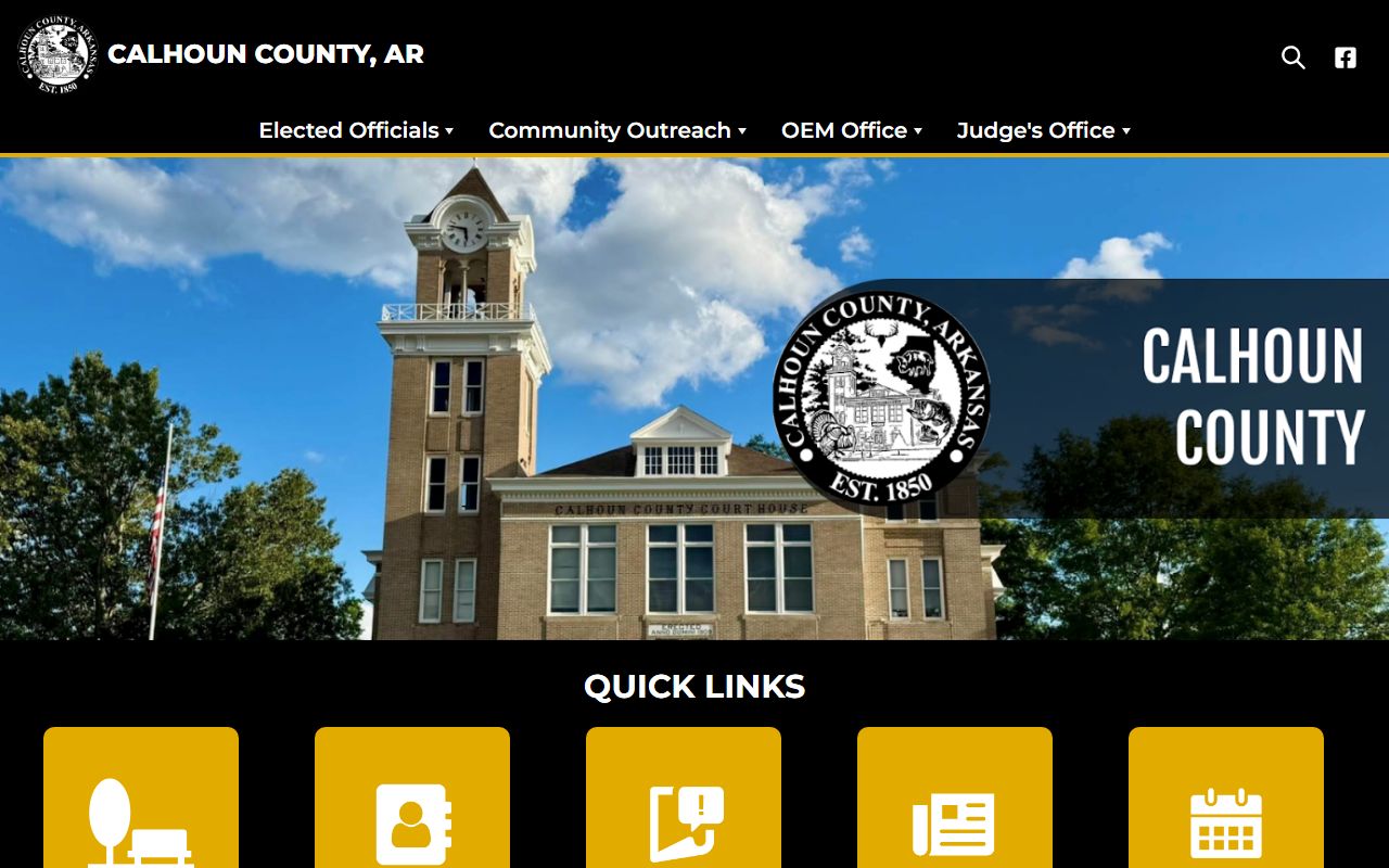 Calhoun County People Search via county website