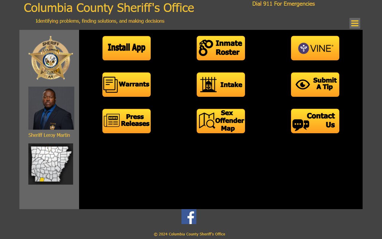Columbia County People Search through Columbia County Sheriff site