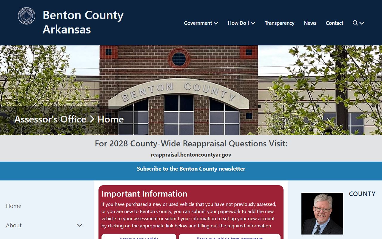 Benton County People Search through property assessor portal