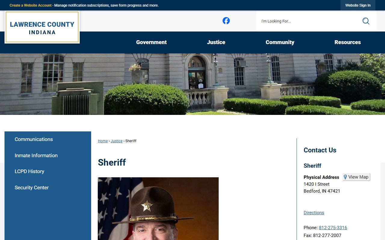 Lawrence County People Search via the Lawrence County Sheriff site