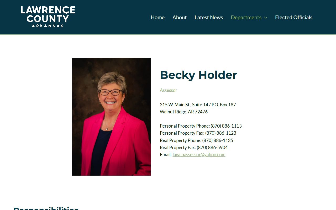 Lawrence County People Search via the property assessor portal